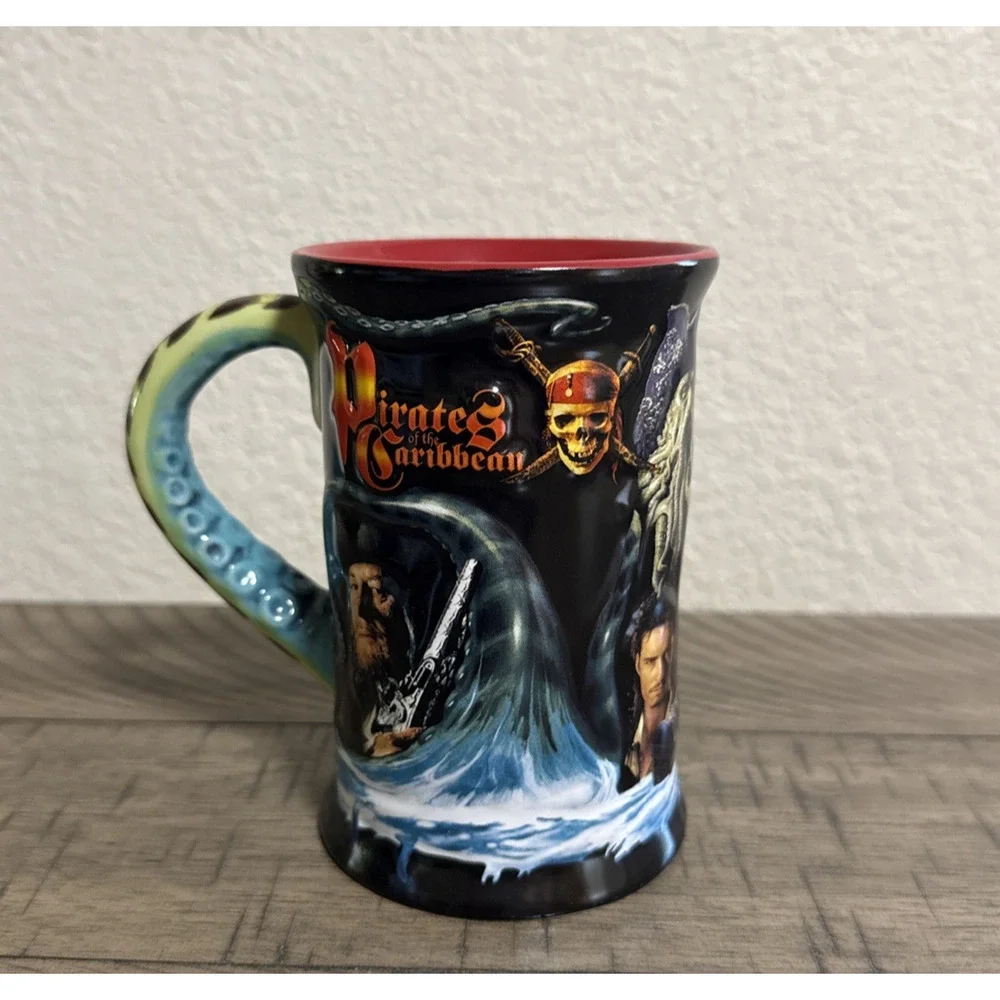 Rare Disney Pirates of the Caribbean Jack Sparrow Jerry Leigh 3D Tentacle Handle
